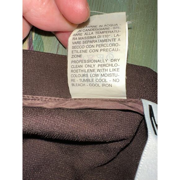 VINTAGE 80's MOSCHINO BROWN "CRUISE ME BABY" PANTS MADE IN ITALY 10 - Picture 5 of 8